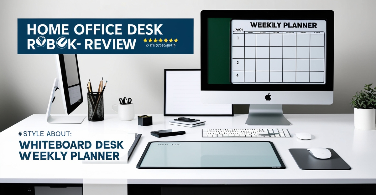 Whiteboard Desk Pad Weekly Planner
