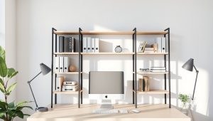 Best Home Office Shelving Unit for Storage and Organization
