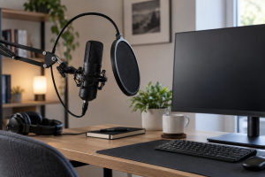 Podcast studio at home setup guide