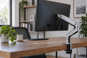 How to mount a webcam on a monitor arm
