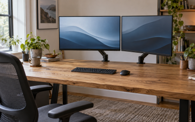 How to set up dual monitors ergonomically?