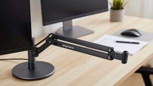 Amazon Basics monitor arm vs Vivo monitor arm