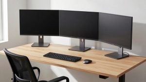 Best Standing Desk for Triple Monitor Setup