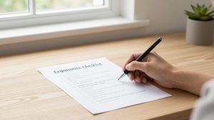 Ergonomic home office setup checklist in 2026