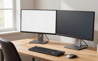 How Much Desk Space for Dual Monitors? Size Guide With Measurements (2026)
