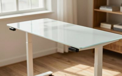 White Glass Top Standing Desks: Durability, Glare, and Cleaning Trade-Offs